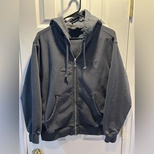 Teddy Fresh Classic Pigment Dye Zip Up Hoodie - Gray